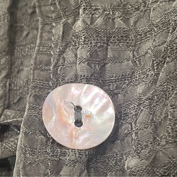 Rabbit Rabbit Rabbit Vintage Dark Green Button Down Shirt 12 Medium Cottagecore - Picture 13 of 15